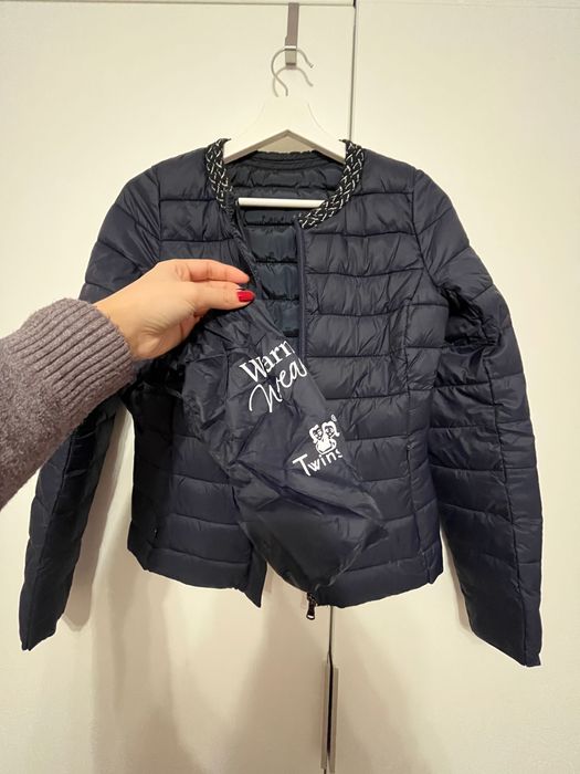 Синьо дамско яке