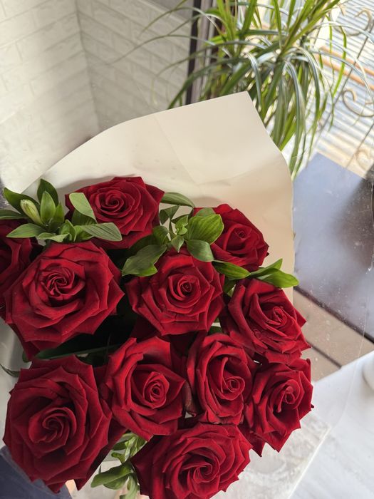 Метровые розы 11 штук