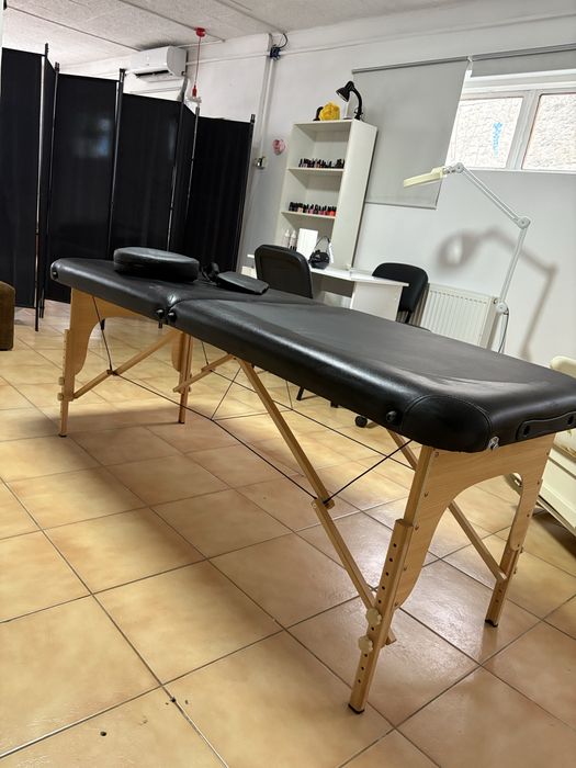 Pat pliabil pentru gene negru de lemn beauty