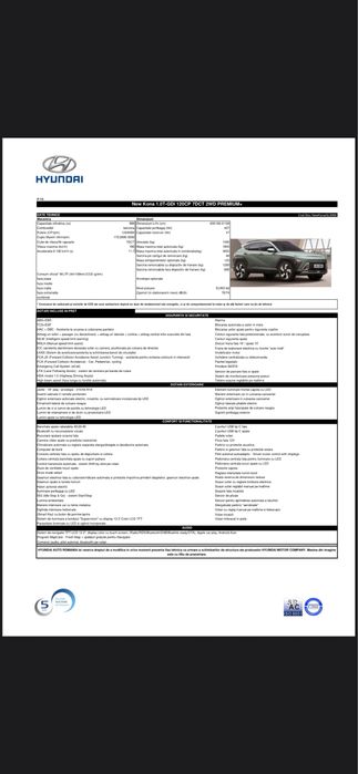 Hyundai Kona ~ 2024 ~ 26.900KM ~ Automata 7DCT ~ culoare Mirage Green