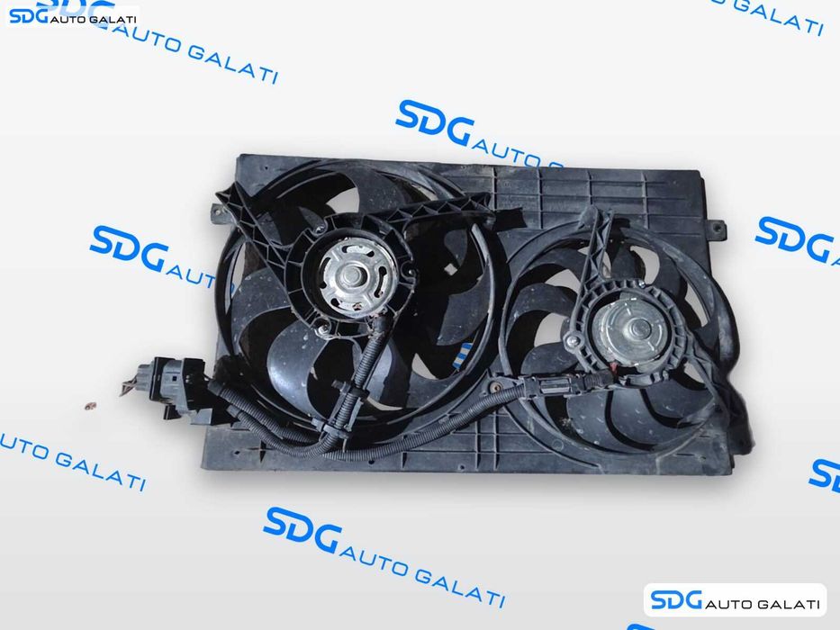 Electroventilator Ventilator Carcasa Electroventilatoare Racire Radiator Motor Volkswagen Golf 4 1.9 TDI 1998 - 2005 Cod 1J0121207C [MX1561]