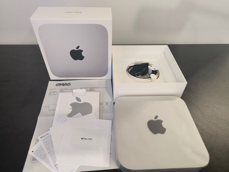 Като нов Mac Mini август 2022 г, чип Apple M1, RAM 8GB, SSD 256GB, 8-core GPU, Mac OS, Silver