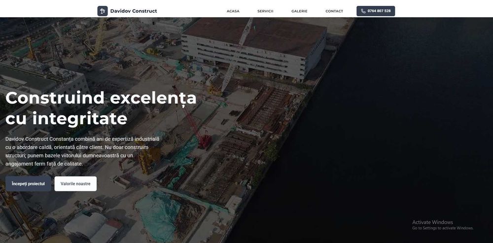 Creez site-uri custom