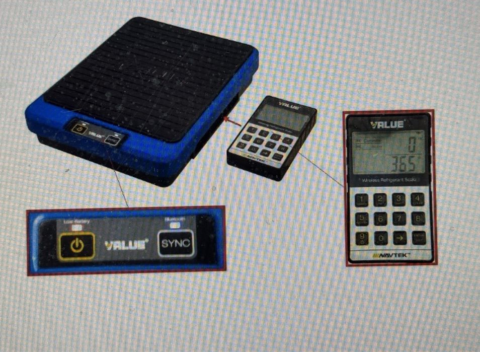 Pompa vid testare vacuum value vrc-6100d incarcare refrigerant cantar