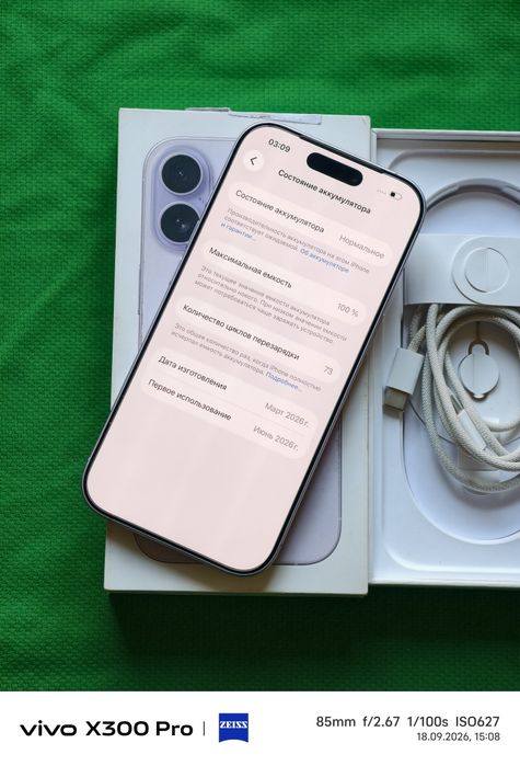 iPhone 17 256 gb ёмкость 100 EAC