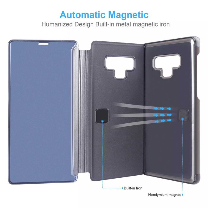 Husa Flip Stand Clear View pentru Samsung Galaxy S10