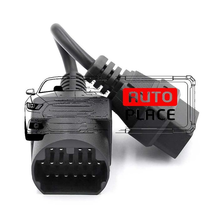 Кабел / Преходник / Адаптер за Mazda 17 Пина 17 Pin Мазда Delphi