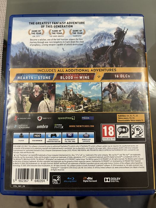 the witcher ps4 ПС4