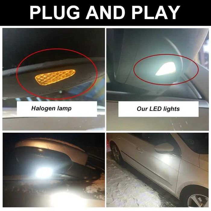 LED мигачи огледала за VW Passat B7, Scirocco, Passat CC