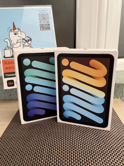 Лизинг! 50лв/м Apple iPad mini (A17 Pro) 7 256GB / WiFi / BLUE / Space Gray