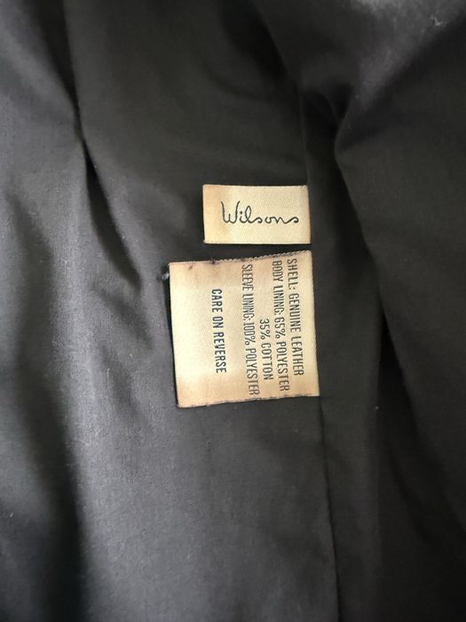 Geaca piele barbat marime M Wilson vintage usa