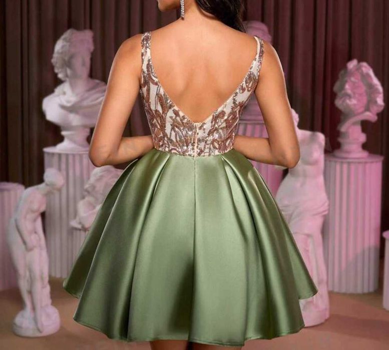 Rochie ocazie noua marime L cu paiete eleganta nunta