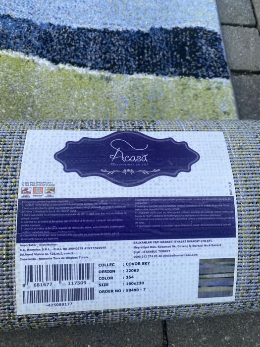 Covor 160x230 Acasa - folosit, stare buna