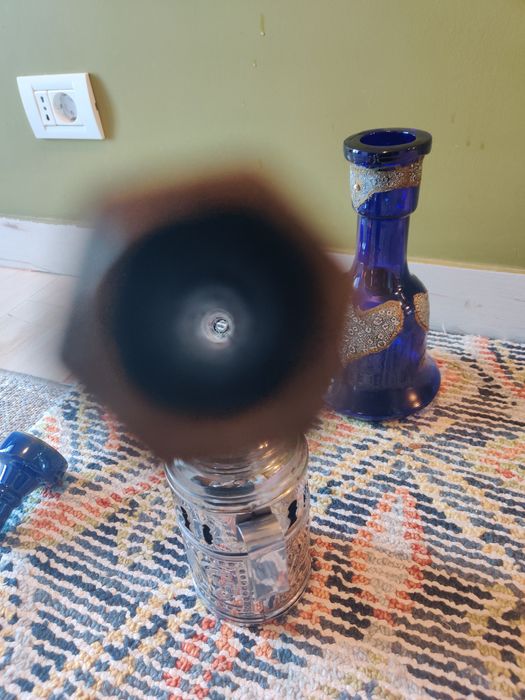 Narghilea mare 70cm inox hookah shisha - incompletă