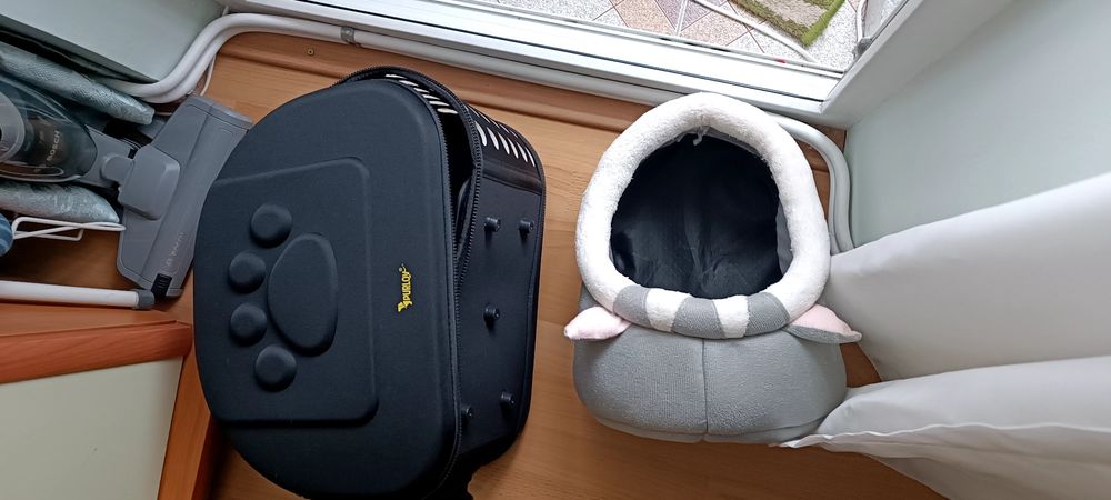 Geanta cușcă transport pisici sau căței