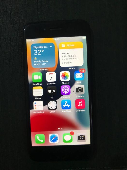 iPhone 7 xotirasi 128 yomkis 92