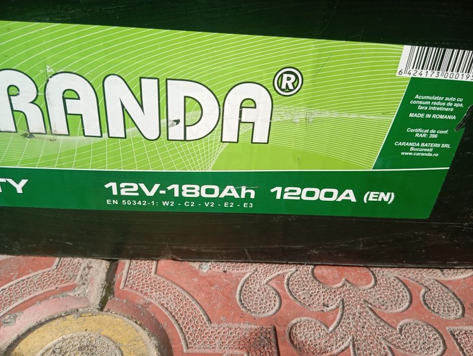 Baterie 180 amperi Camioane Panouri Solare Rulote Bărci etc i