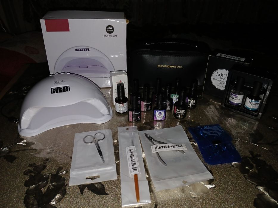 Manikyur Lampasi, gellaklar, manikyur un kerak barcha jihozlar