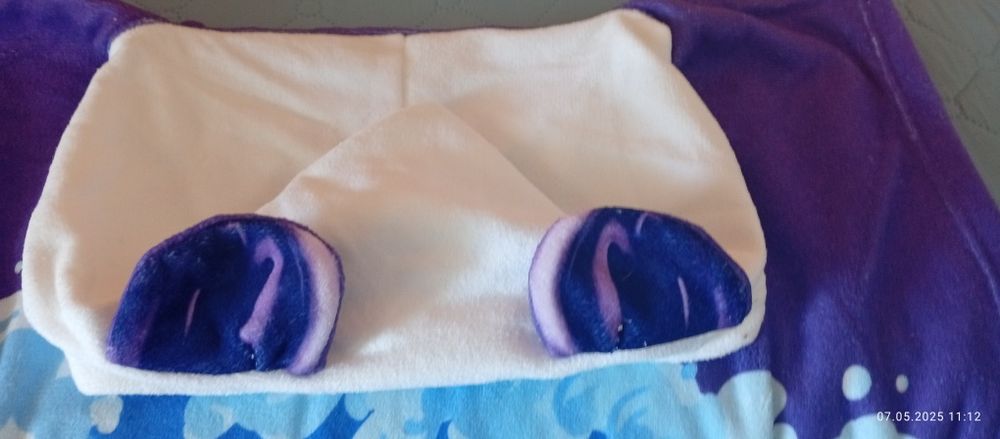 Детско пончо с ушички