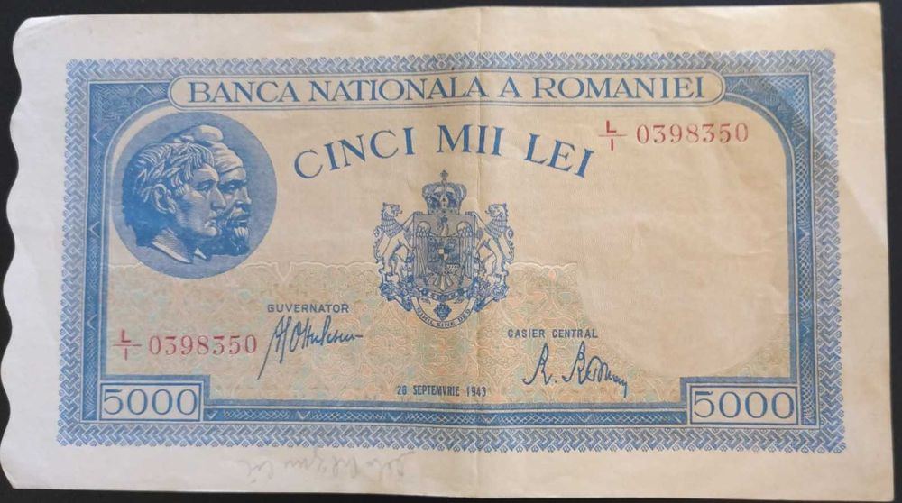 Bancnota 5000 lei 1943
