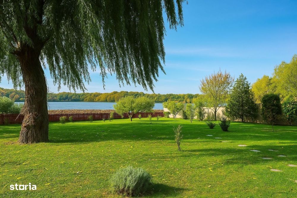 Vilă superbă pe malul lacului Snagov - 28 m deschidere la lac