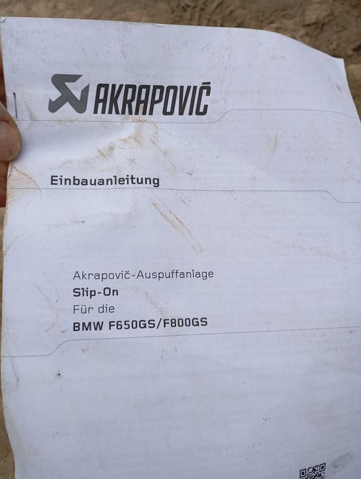 Evacuare Akrapovic Slip-On BMW F650GS / F800GS