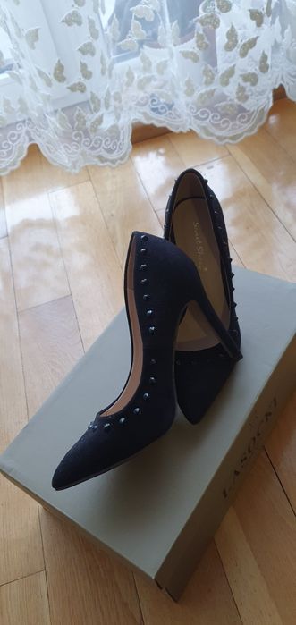 Pantofi negri toc