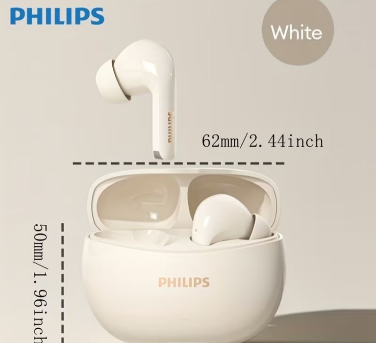 Philips безжични слушалки 360°стерео звук 21h батерия три цвята Нови