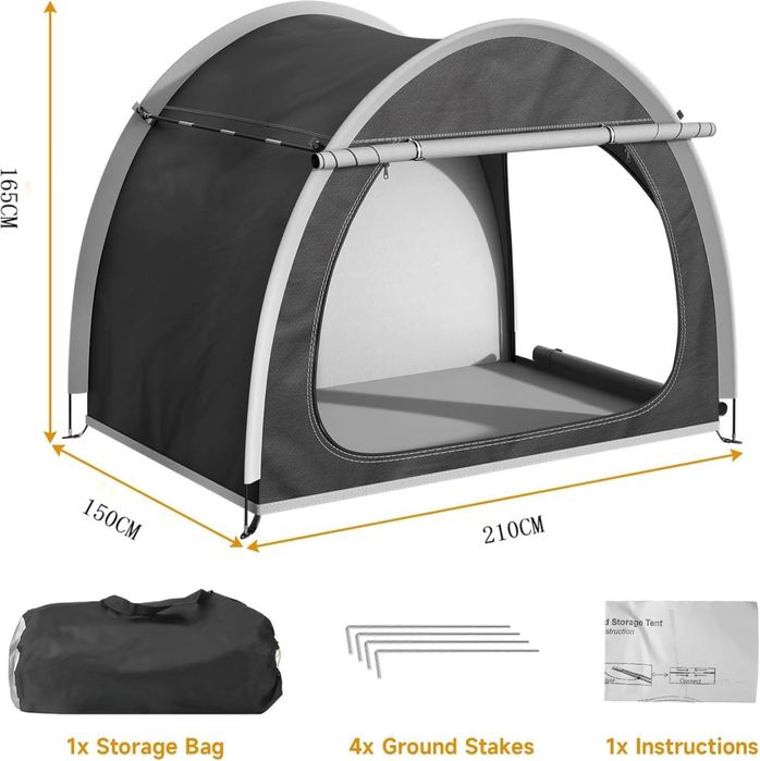 Cort portabil tip garaj pentru biciclete - Nou