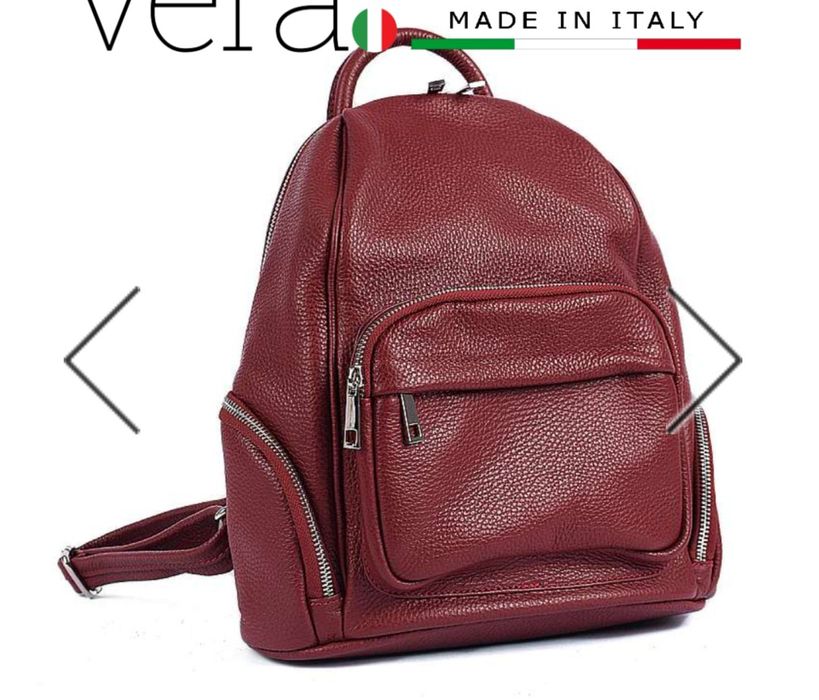 Дамска раница естествена кожа