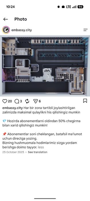 Fitness Embassy ayollar uchun 10 oy