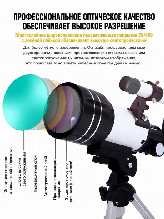 F30070 X150 HD Professional teleskop 70 mm obyektiv