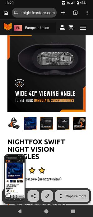 Нощно виждане Night fox Swift