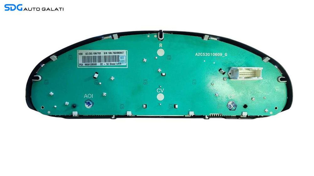 Ceas Ceasuri Cluster Instrumente Bord Peugeot 407 2004 - 2010 Cod A2C53010609-G A2C53106703 9658138580 [L8528]