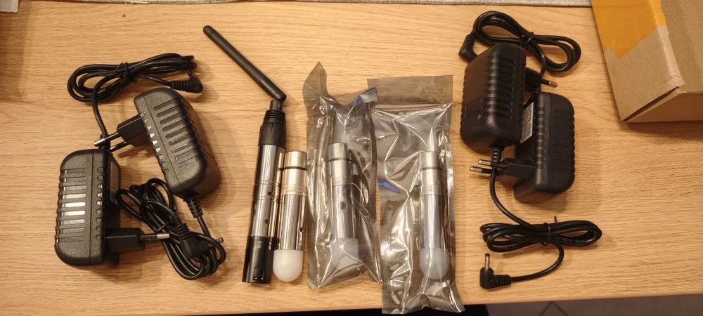 Безжичен DMX 512 2.4G предавател и 3 приемника