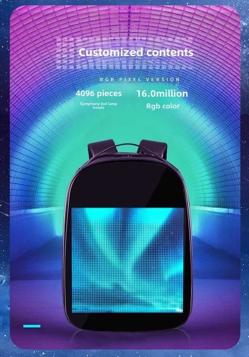 Умный Рюкзак c LED экраном