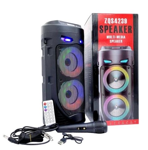 БЕПУЛ Доставка,Янги bluetooth Караоке Колонка ZQS4239 (42см)+Микрофон
