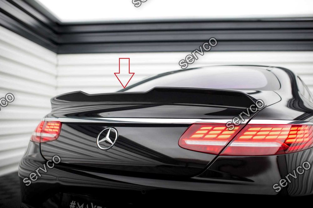 Pachet Set Splitter Exterior Lip Prelungiri Body kit tuning Mercedes S Class Coupe AMG-Line C217 Facelift 2017-2020 v7 - Maxton Design