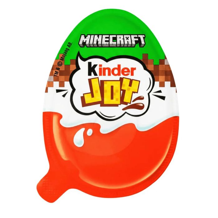 Kinder joy Minecraft золотое куб редкие из колекции