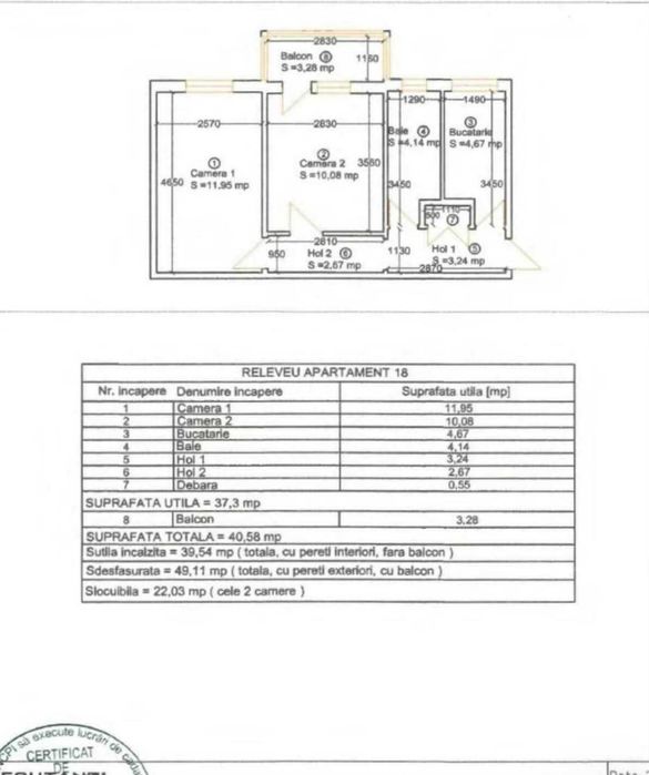 APARTAMENT 2 camere decomandat Complex(proprietar)