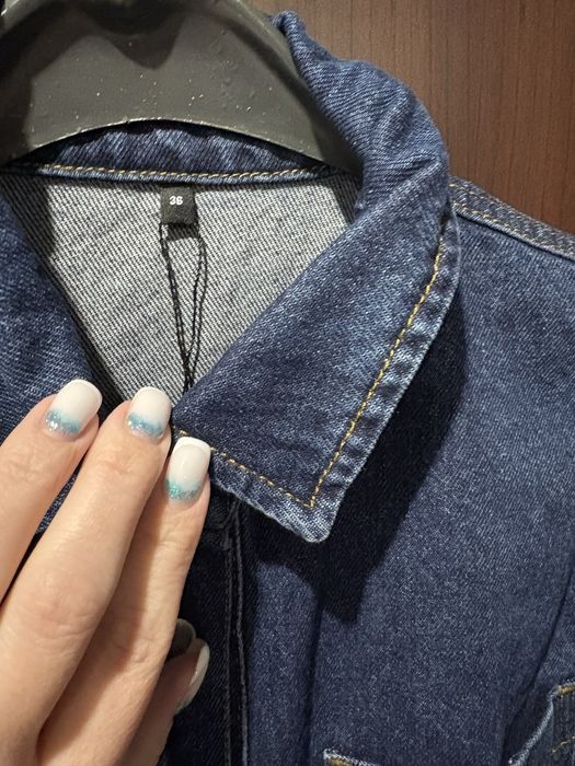 Дамски дънков гащеризон.Нов!