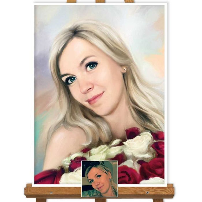 Tablou portret original dupa fotografie