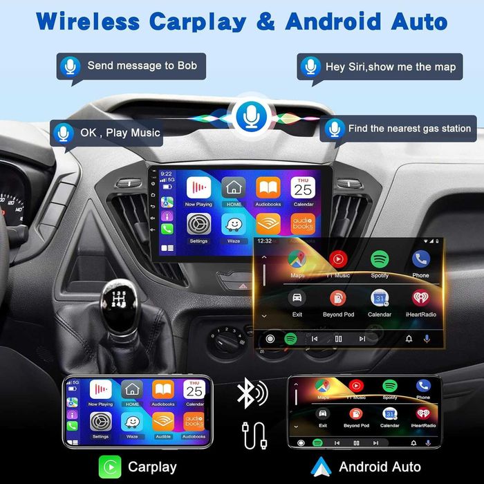 Android автомобилно радио за Ford Transit Tourneo Custom 2013-2021