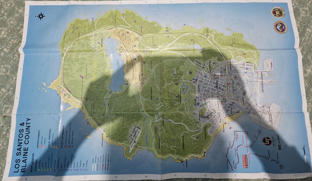 GTA V cu hartă PlayStation 4