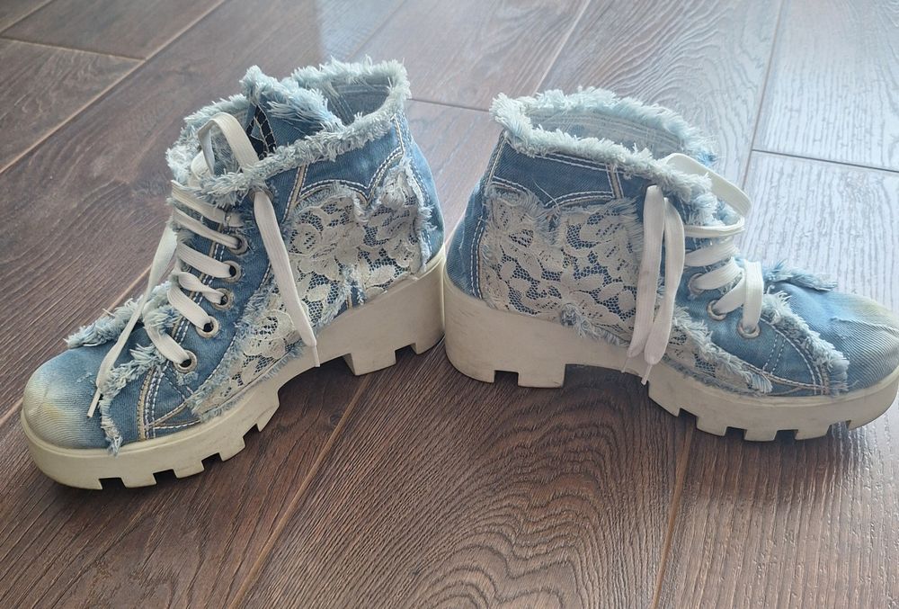 Дамски обувки-деним.