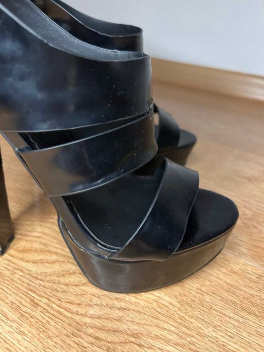 Босоножки на высоком каблуке, вечерние | Платформа 3,5см + каблук 13см