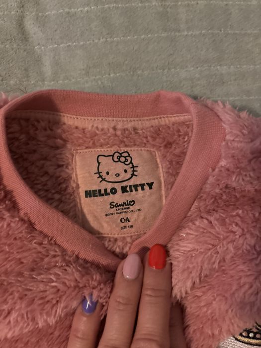 Hanorac pufos Hello Kitty- marimea 128 + gentuta