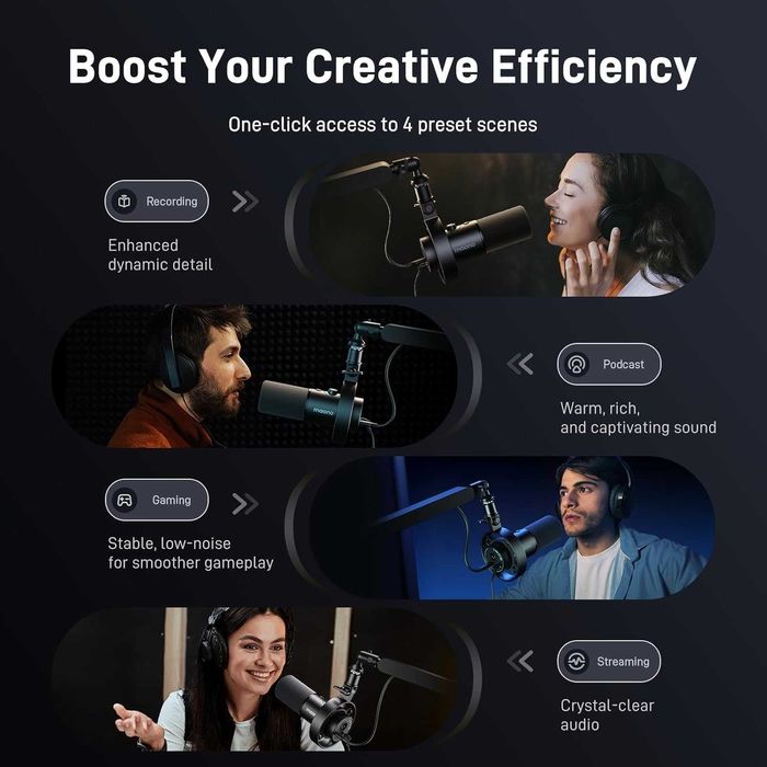 Динамичен микрофон Maono PD300X USB/XLR