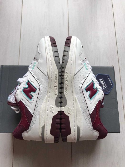 New Balance 550 Burgundy Cyan