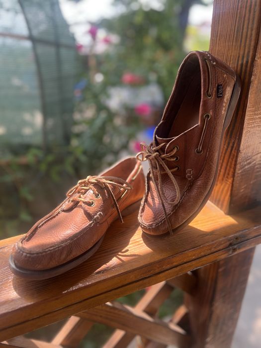 Pantofi bărbătești Polo din piele maro – foarte comozi